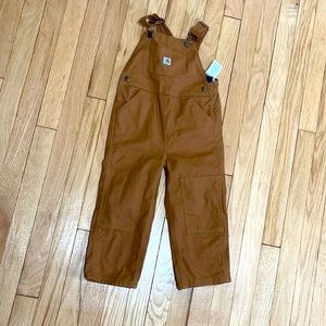 Carhartt toddler boys - Washed Duck Bib Overall - Carhartt Brown size 3T